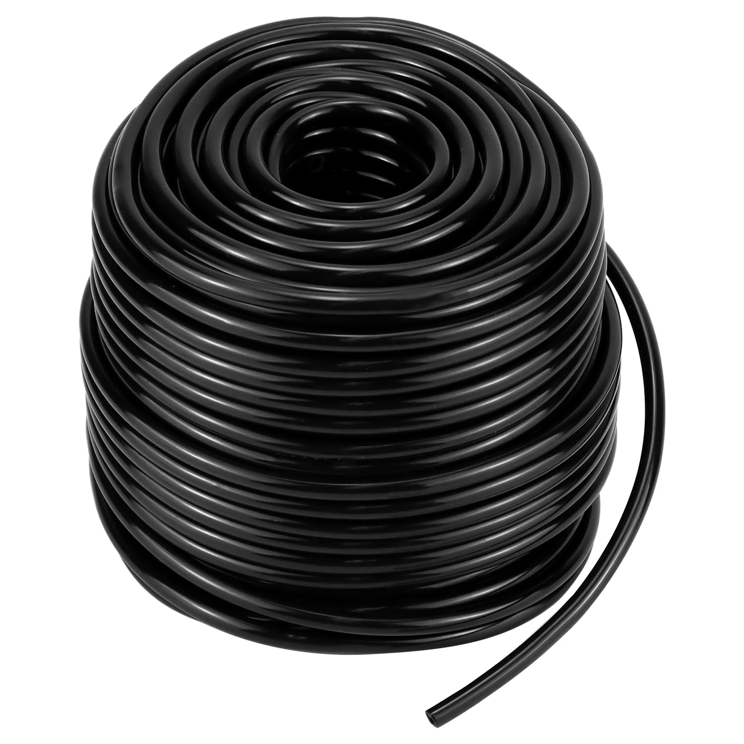 QWORK® 50m/164ft Garden Irrigation Hose, 4/7mm PVC Flexible Irrigation Pipe Watering Distribution Hose for Agriculture Lawn Garden Irrigation System