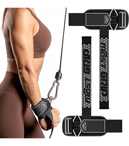 MANUEKLEAR Sangles de poignet antidérapantes pour haltérophilie, haltérophilie, salle de sport avec anneaux en D pour entraînement à la machine - Rembourrés en néoprène de 10 mm pour homme et femme MANUEKLEAR Sangles de poignet antidérapantes pour haltérophilie, haltérophilie, salle de sport avec anneaux en D pour entraînement à la machine - Rembourrés en néoprène de 10 mm pour homme et femme