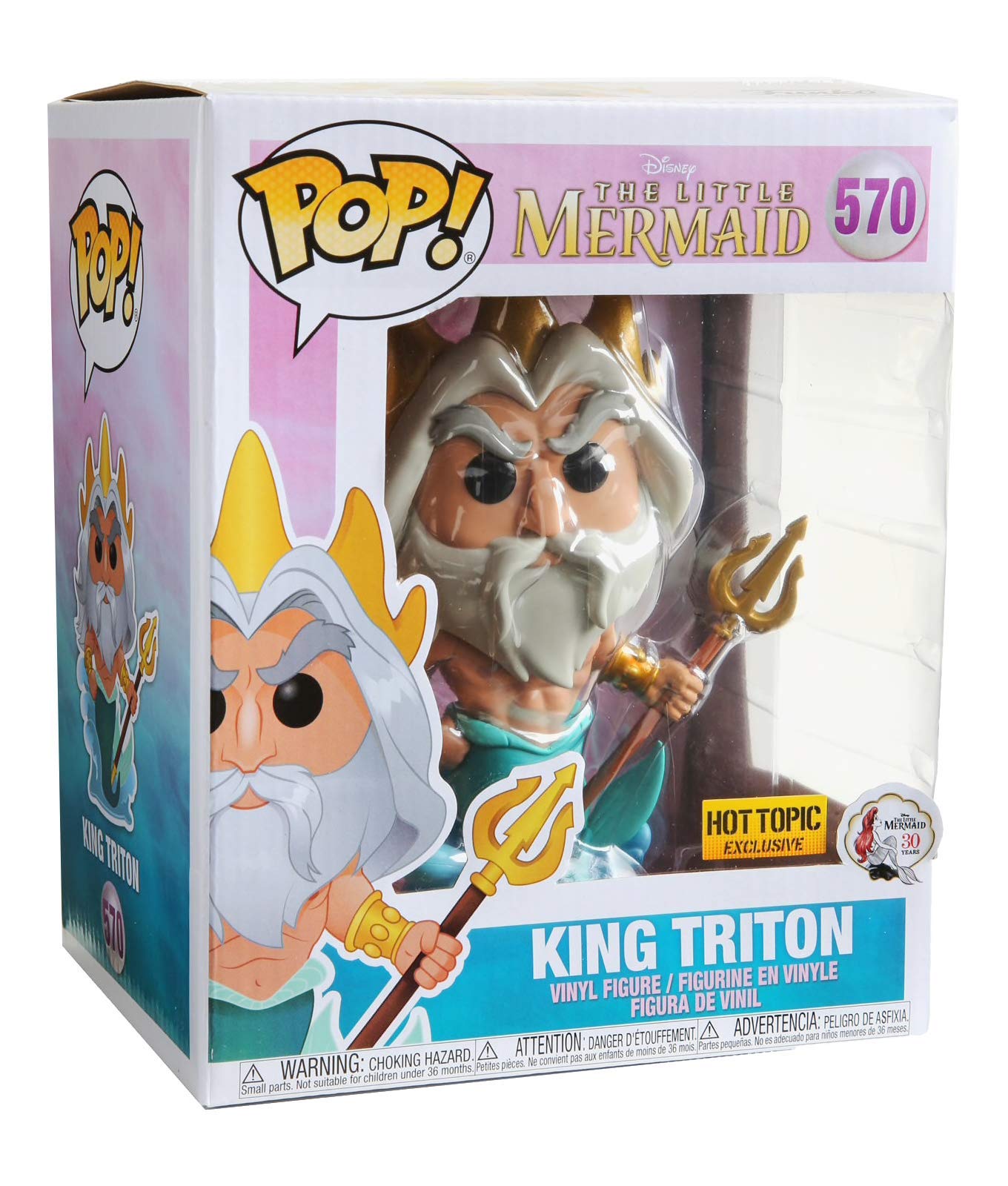 Funko Pop! Disney: The Little Mermaid - King Triton (6" Special Edition) #570