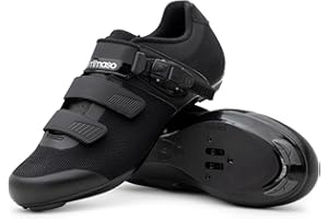 Tommaso Strada 200 SPD & Peloton Shoes for Mens Bikes—2 in 1 Cycling Shoes—Install Your Own Delta or SPD Cleats for Road Bike