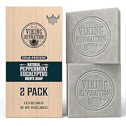 Viking Revolution Peppermint Natural Soap for Men