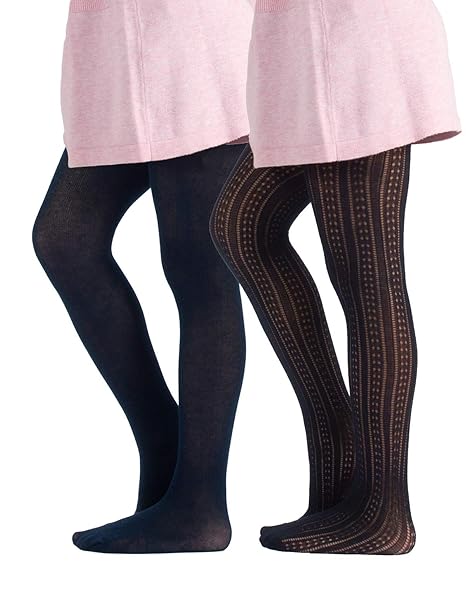 Girls Pelerine Cotton Tights Winter Girl S Soft Crochet