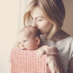 Looxii Muslin Burp Cloths 100% Cotton Muslin Cloths
