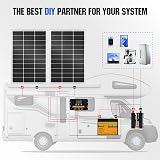 ECO-WORTHY 100W 12V Monocrystalline Solar Panel Module for Battery Charging view 6