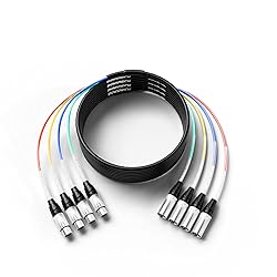 PRORECK 25ft Snake Cable, 4-Channel Shielded Audio