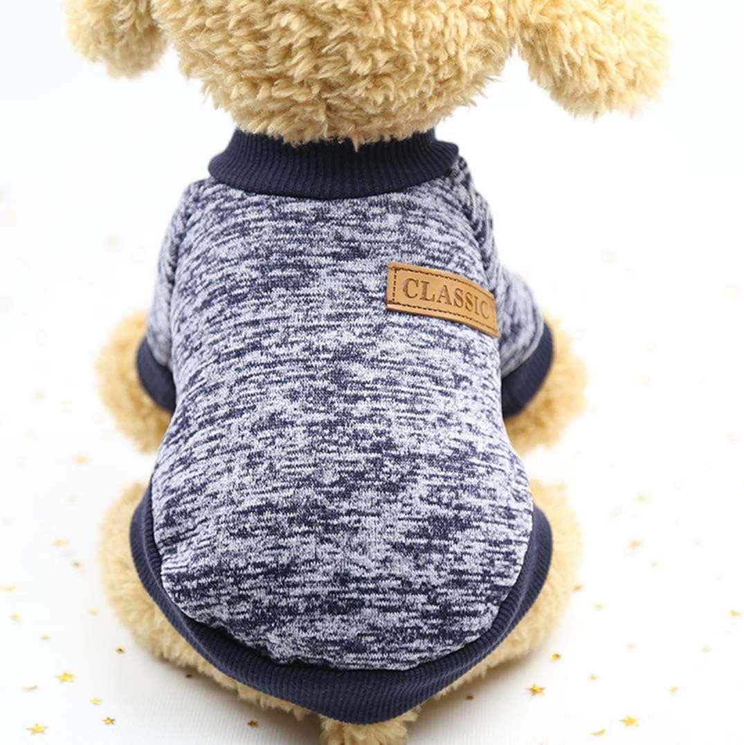 Pet Cat Dog Sweater,Warm Dog Jumpers Cat Clothes,Fleece Pet Coat for Puppy Dog