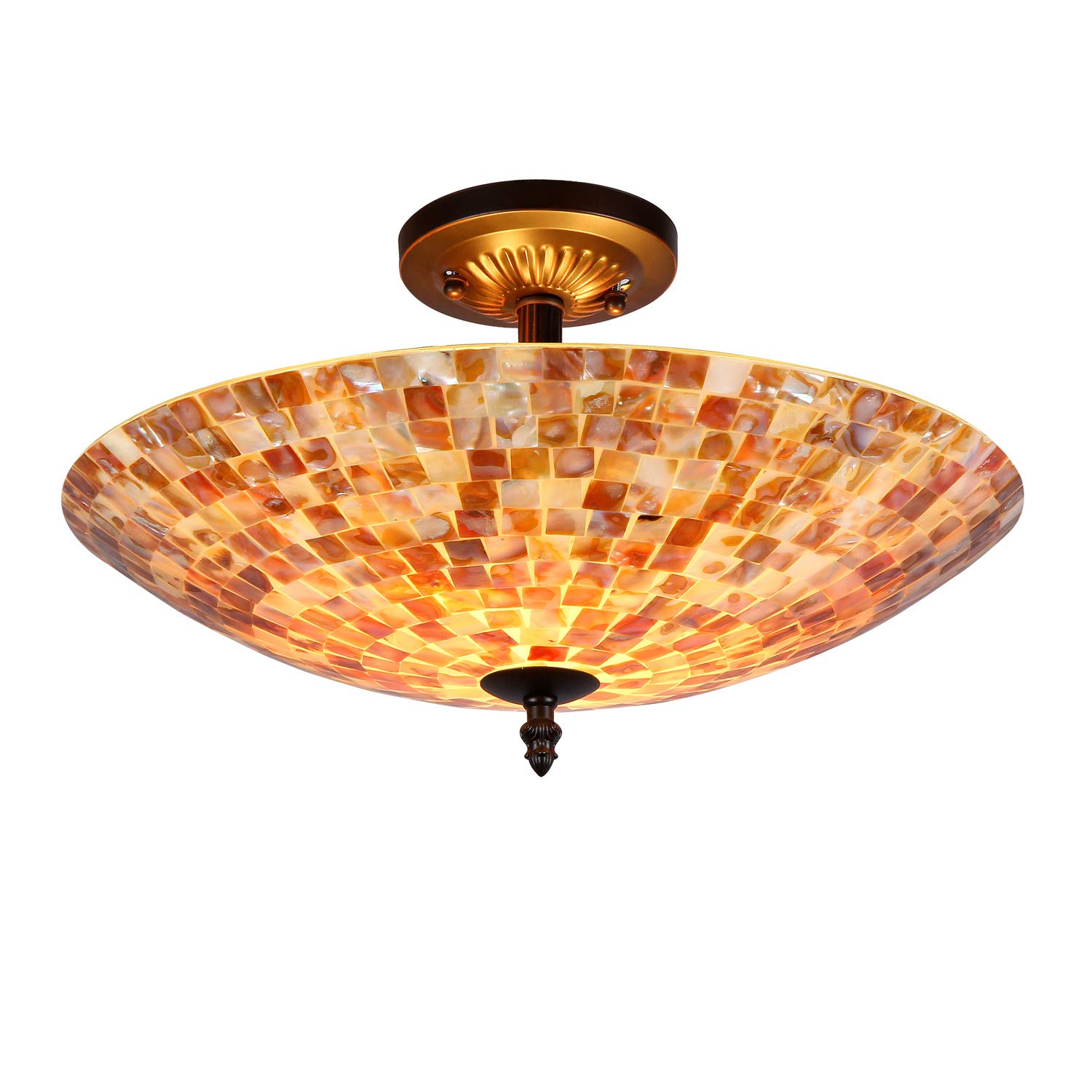 Buy Artzone_Tiffany_Ceiling_Semi_Flush_,TiffanySemiFlush,Tiffany