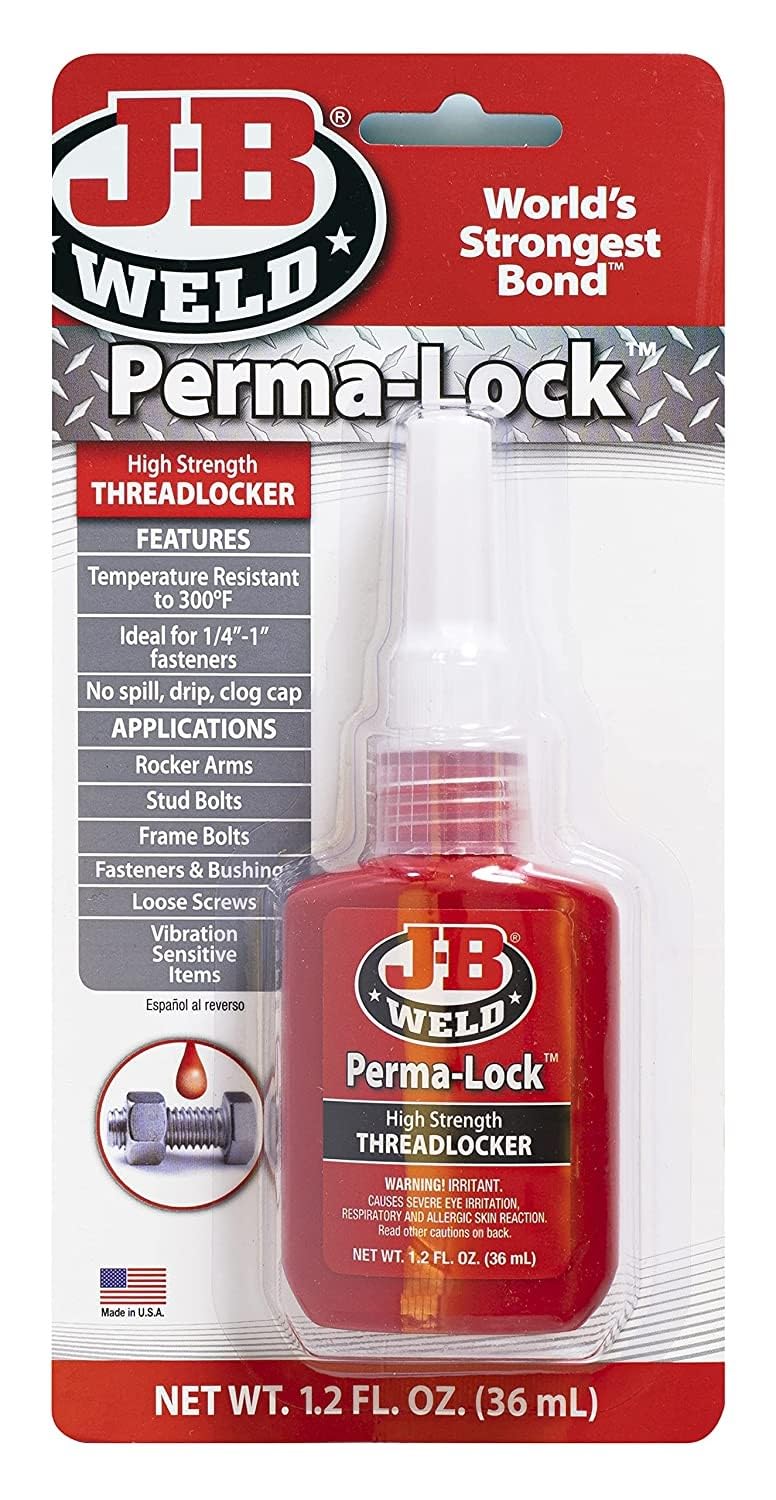 JB Weld 27136UK Red Perma-Lock High Strength Threadlocker - 36ml