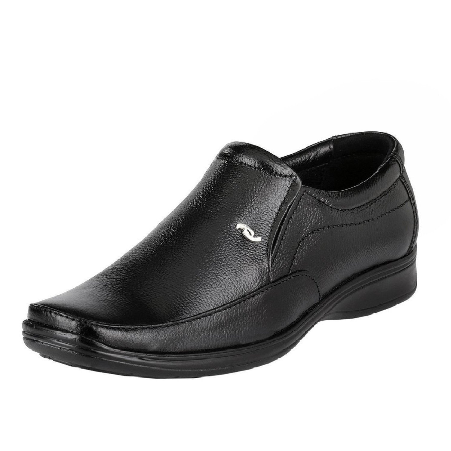 black formal slip on shoes
