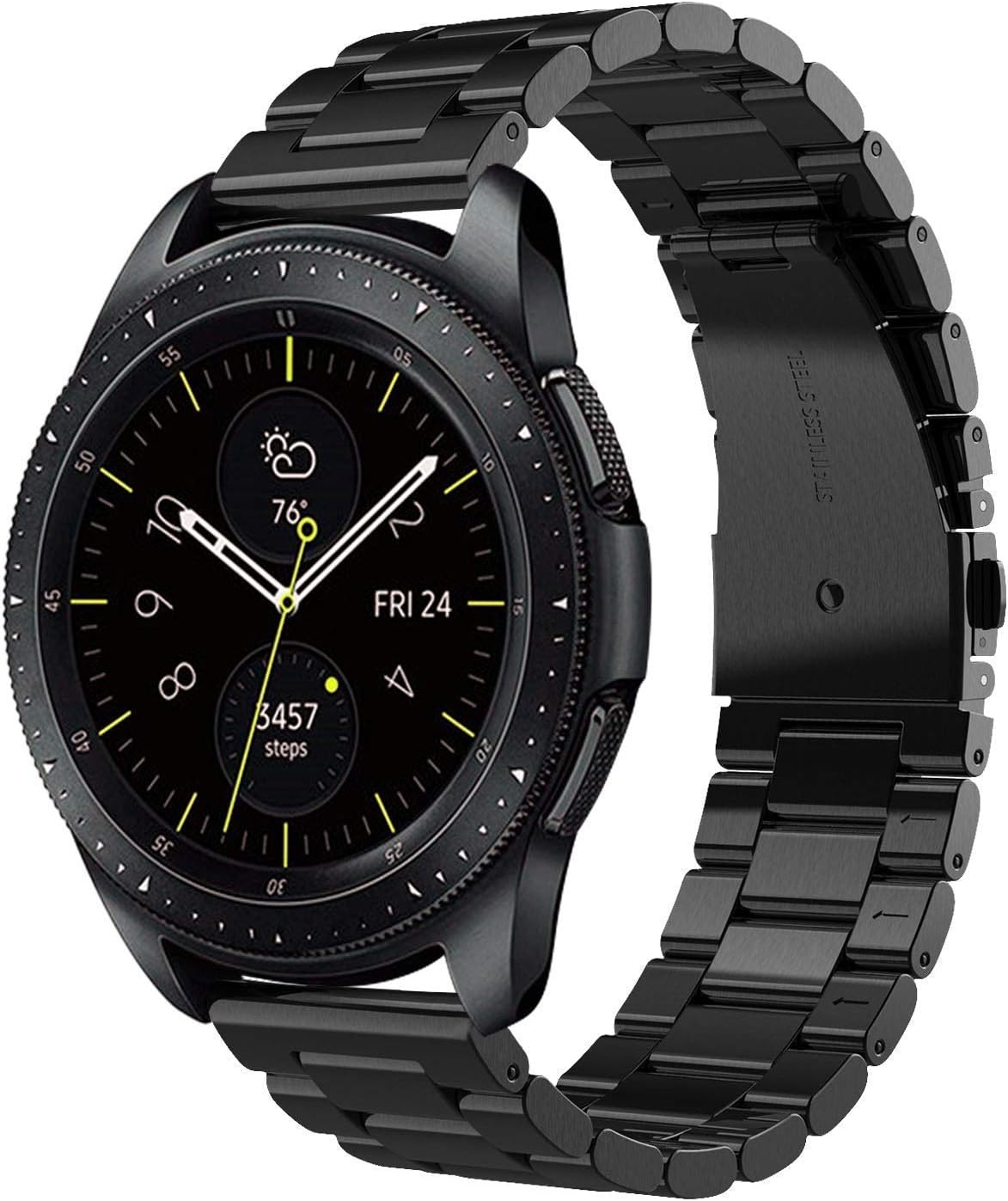 Amazon Com Koreda Compatible With Samsung Galaxy Watch 42mm Galaxy Watch Active Active2 Bands 20mm Stainless Steel Metal Replacement Bracelet Strap For Galaxy Watch 42mm Gear Sport