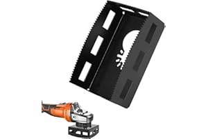 BRHABO Square Slot Cutter, Upgrade Stainless Steel Drywall Outlet Cutter Compatible with Dewalt 20V & Milwaukee M18 Oscillating Tools, One Step in Place Electrical Box Cutter for Drywall, Wood (Rectangular)