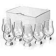 The WEE Glencairn Crystal Whisky Glass Set of 12 - Mini Size 3.34in, 85mm Whiskey Tasting Glass