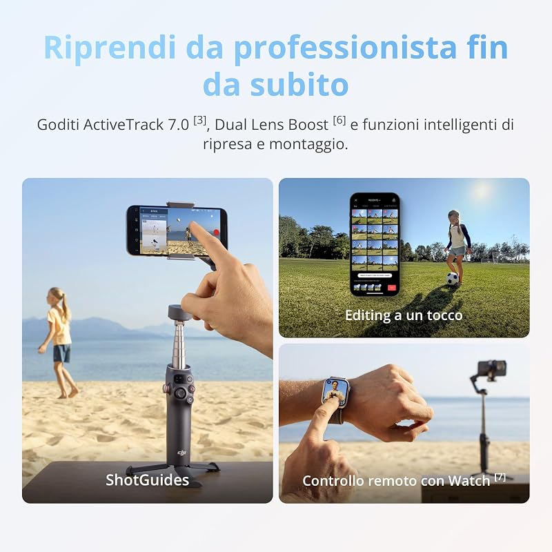 Osmo Mobile 8 Combo Standard, stabilizzatore gimbal per smartphone