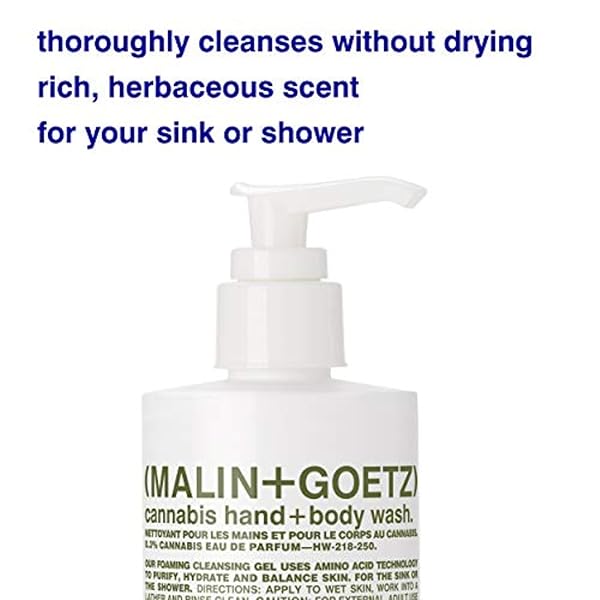 MALIN+GOETZ CANNABIS HAND AND BODY WASH, WHITE, 8.45 FL OZ (PACK OF 1)