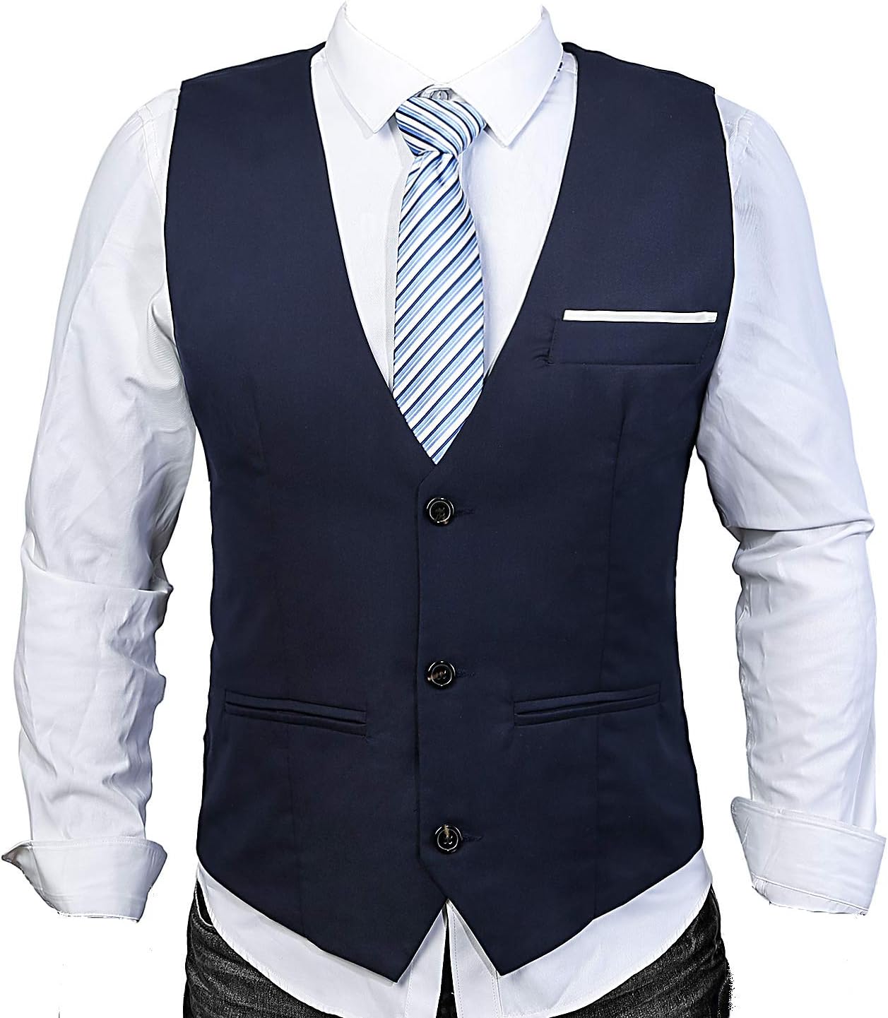 Men's Waistcoat,Wedding Suit Top Skinny Dress Designed Vest,Males Classical Tuxedo Waistcoat for Slim Fit Casual Formal Occasion