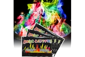HGD (25 Pack) Magic Campfire Fire Color Changing Packets Fire Pit, Fire Color Packets,Magical Color Fire Packets, Bonfire Color Changing Packets, Campfire Color Flame Packets for Kids & Adults