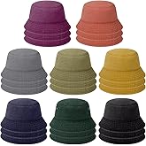 Washed Cotton Bucket Hats 24PCS - Denim Short-Brimmed Fisherman Hat, Casual Sun Bucket Hats for Men Women, Outdoor Cap for Adult, 8 Colors