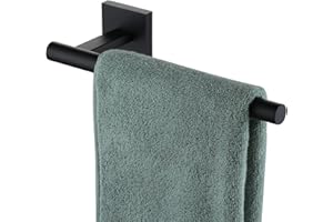 KOKOSIRI Towel Bar Matte Black Bathroom Hardware Hand Towel Rails Wall Mounted Kitchen Toilet Cabinet Paper Holder, Stainless