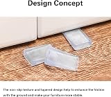 Tahikem 8 Pcs Plastic Clear Table Leveling Shims Wedges 50x30x2/10mm view 4