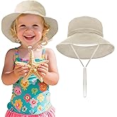 JTYKUYR Baby Sun Hat UPF 50+ Kids Bucket Hat Adjustable Sun Protection Beach Hats for Toddler Boys Girls 0-6 Years