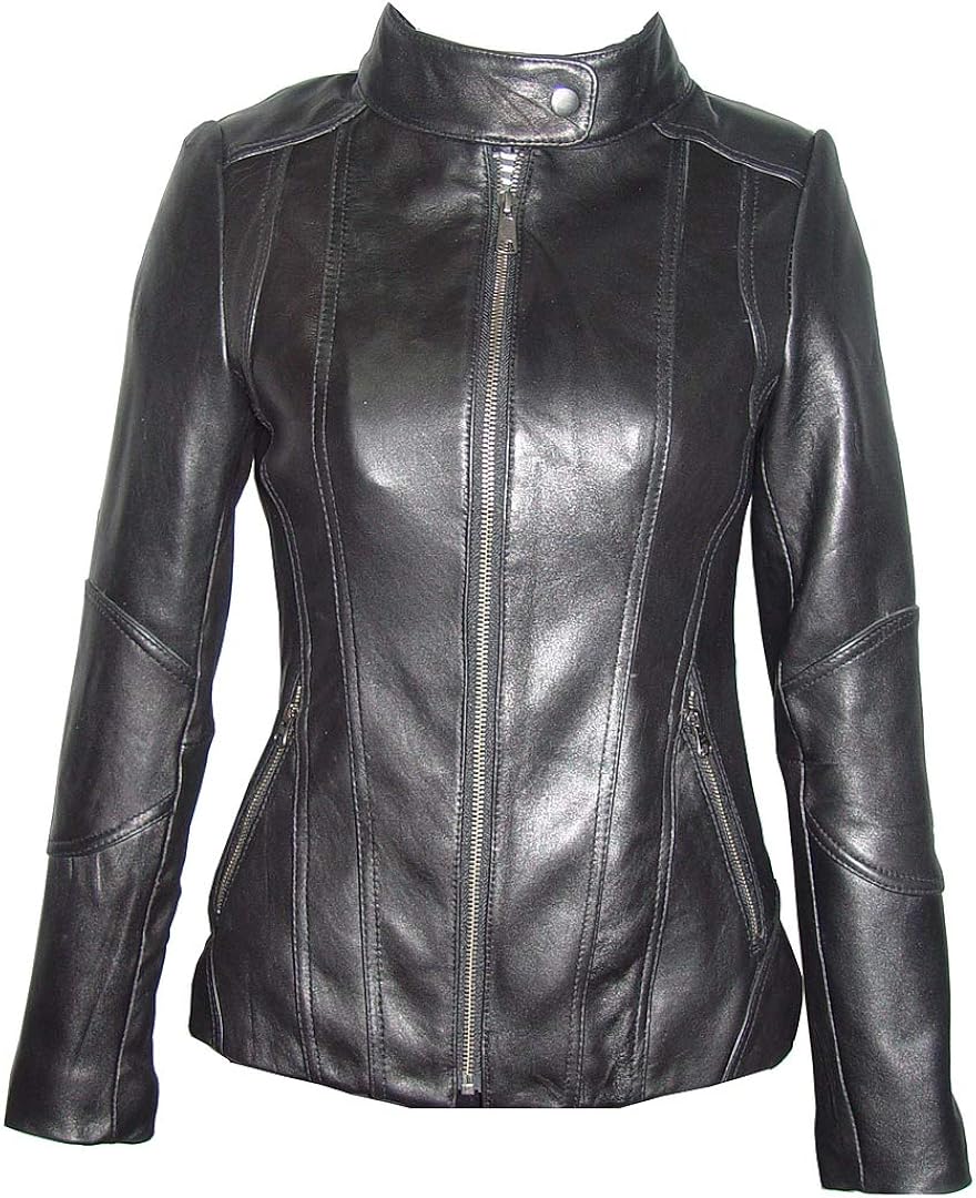 1X Size Tall and Black Leather Jacket for Women at Amazon Women's Coats