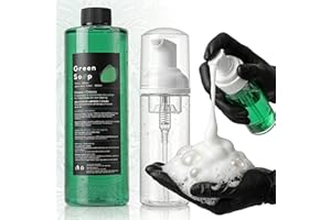 Rayyl Green Tattoo Soap 16.9OZ 100% Ultra Concentrated & 7OZ Foam Bottle Kit – Green Soap Tattoo Professional Skin Cleanser f