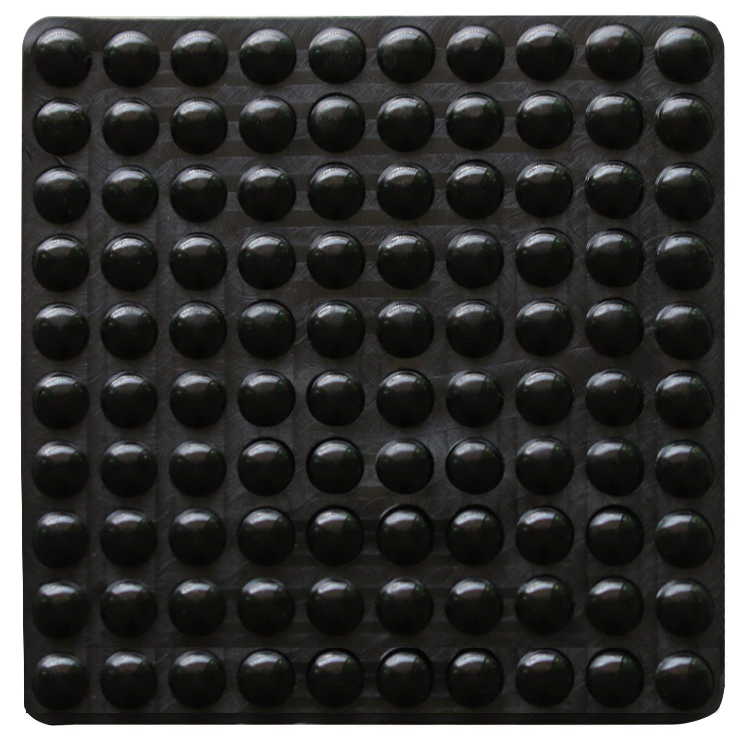 100 Pieces Rubber Feet Pads Adhesive Buffer Pads Door Bumpers Self Stick Noise Dampening Pads Small Black Soft Close Cabinet & Furniture Bumpers 8 mm Diameter x 3 mm (Black)