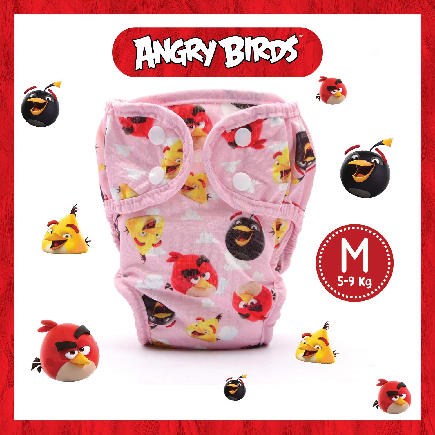 Buy Angry Birds Reusable Cloth Diaper for Babies/Washable Cloth Diapers