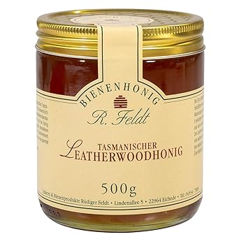 Leatherwood Honig, 500 Gramm, Geschmeidiger Honig aus Tasmanien, Scheinulmen Honig, ohne Zusatzstoffe - Bremer Gewürzhandel