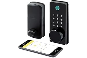 LOCKSTAR® Smart Door Lock • Keyless Entry Deadbolt Door Lock • Multiple Entry Methods – APP • Fingerprint Touch ID • Keypad Code • Card FOB • Traditional Key • Smart Home Devices
