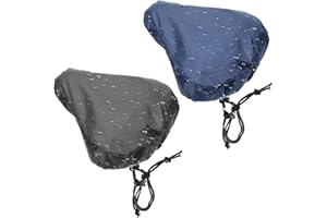SKRFREN 2 Pack Bike Seat Cover Waterproof, Durable Bicycle Saddle Rain Cover Waterproof Bike Seat Rain & Dust Protective Cushion, Protective Water Resistant Bicycle Seats Protector Shield for Mountain Road