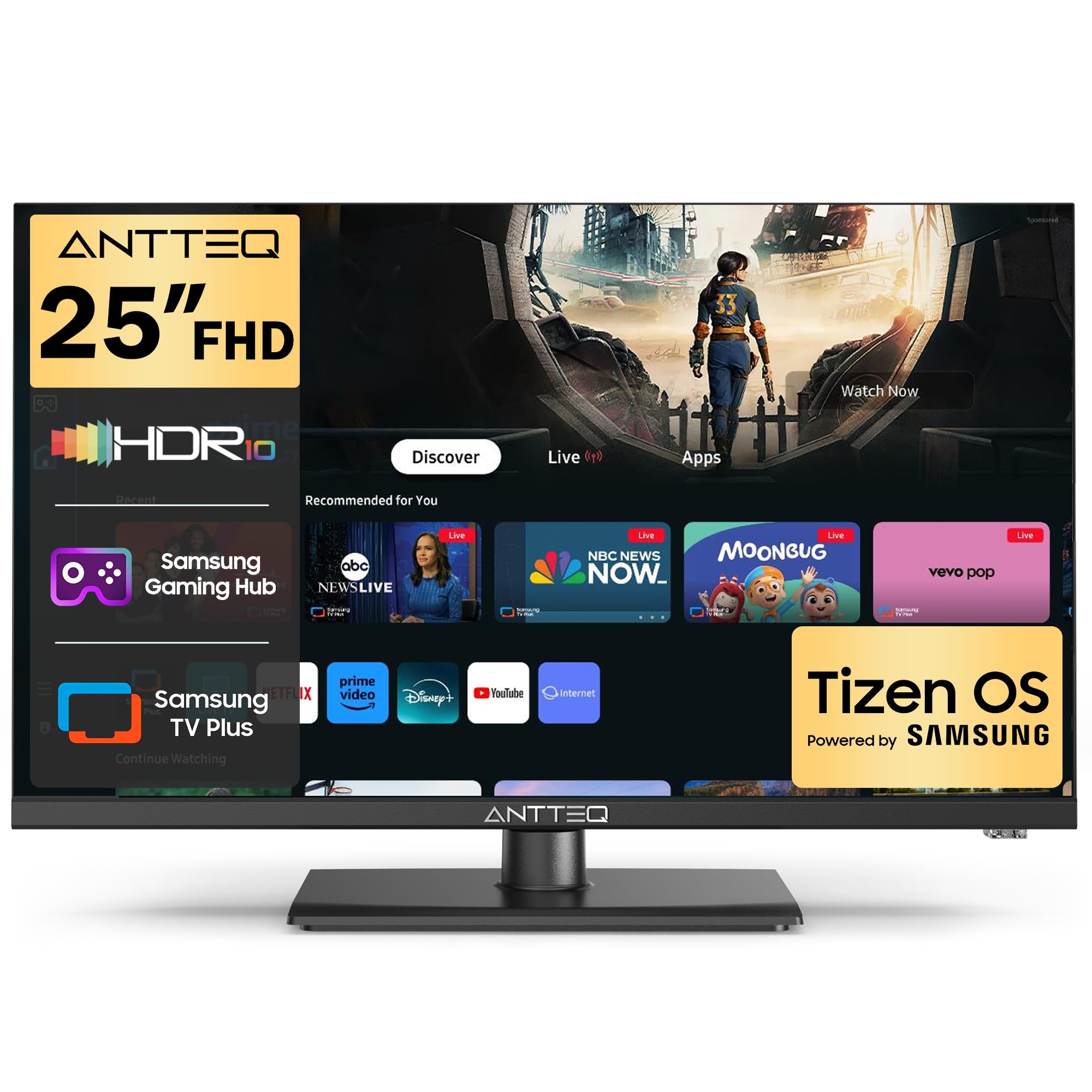 Antteq 25 Inch FHD Smart TV, 25" Tizen O...