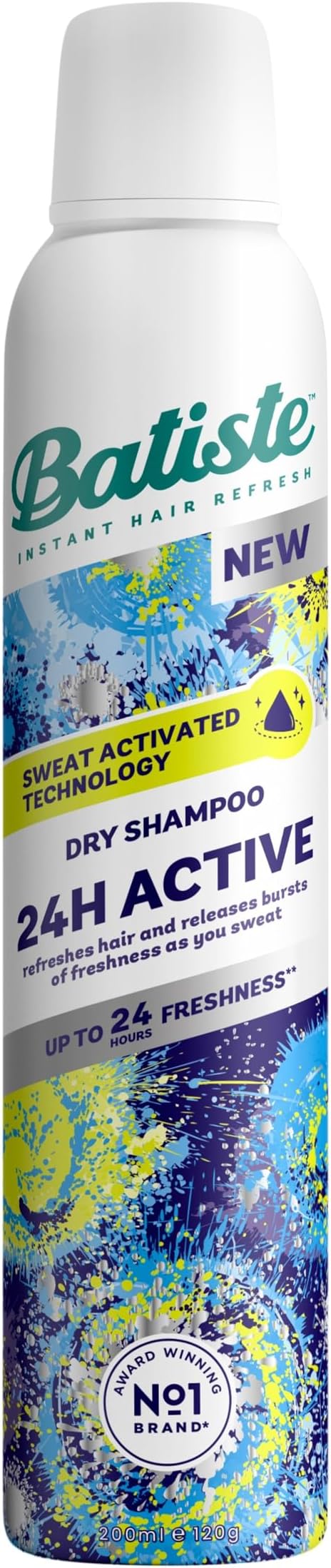 Batiste 24h Active Dry Shampoo Sweat Activated 200ml No Rinse