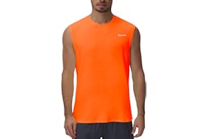 Cakulo Men's Workout Swim Sleeveless Shirts Quick Dry Beach Pool Tech Running Athletic Exercise Muscle Tank Top Big and Tall