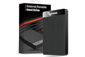 SUHSAI 1TB External Hard Drive USB 3.1 Type C Ultra Slim HDD, Portable Hard Disk – 2.5 inch Storage & Back up Data Drive Comp
