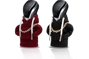 Lohca Car Gear Shift Knob Cover Hoodie, Gear Stick Knobs Cover, Car Shifter Cover, Cute Car Interior Gift and Automotive Accessories