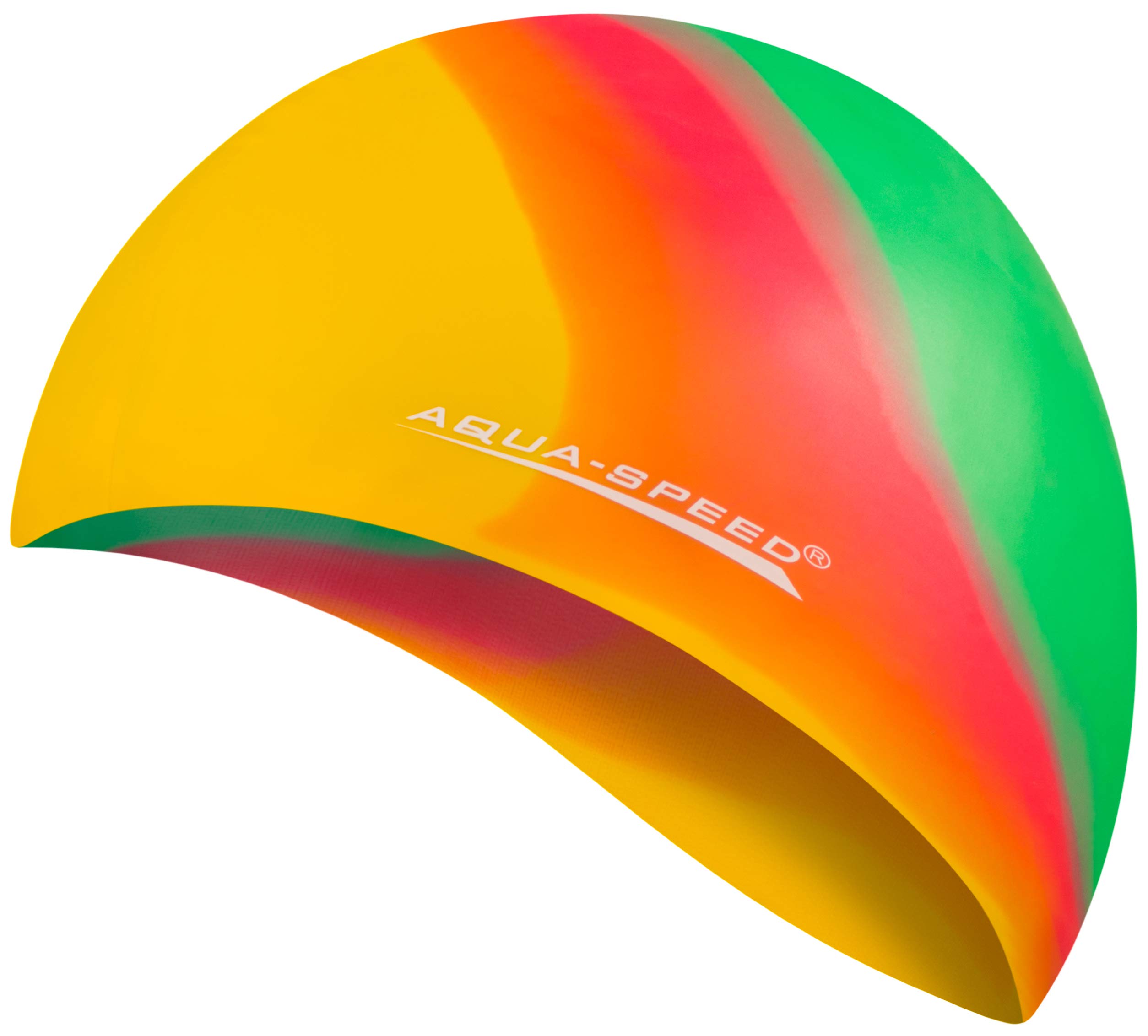 Aqua Speed BUNT Colourful swim cap + microfibre towel | adult | child | swimming cap | silicone | tearproof | waterproof | 18. colourful / 49