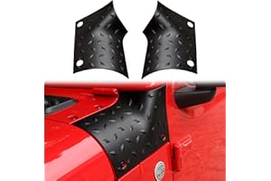 BESTAOO Cowl Body Armor Outer Cowing Cover Corner Guards Compatible with 2018-2024 2025 Jeep Wrangler JL 2/4 Door & Gladiator JT Exterior Accessories, Textured Black, 2pcs