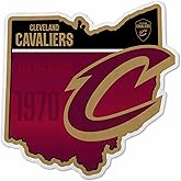 Rico Industries NBA Cleveland Cavaliers State Shape Shape Cut Pennant - Home and Living Room Décor - Soft Felt EZ to Hang