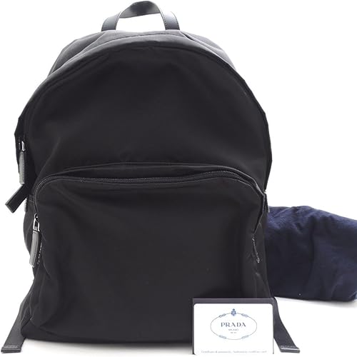 Amazon プラダ Prada リュック デイパックリュック メンズ 未使用保管品 ナイロン ブラック 中古 Prada プラダ メンズ