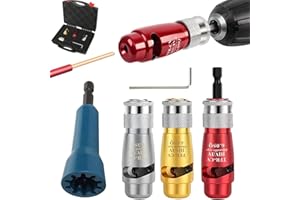 HOIUTER Wire Stripping and Twisting Tool, 2024 New Wire Twister Tool for Drill Professional Electrician Tool Set, 4 in 1 Drill Wire Stripper Cutter Tool for Power Drill, Cable Quick Stripping and Connector