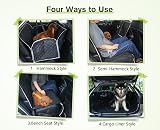 Pecute Dog Car Seat Cover 146x136 cm with Viewing Window & Side Flaps view 4