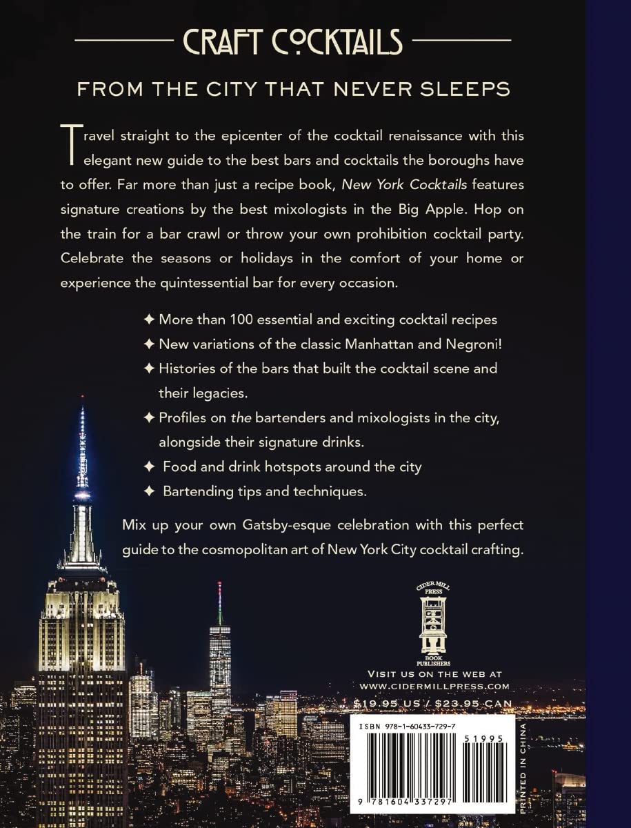 New York Cocktails: An Elegant Collection of over 100 Recipes Inspired by the Big Apple (City Cocktails)