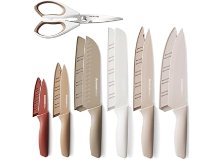 Astercook Knife Set, 13 Pieces Kitchen Knives S...