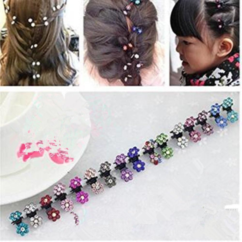 Cuhair(tm) 15pcs Women girl Hair Bangs Mini Hair Claw Clip Hair Pin Flower Accessories