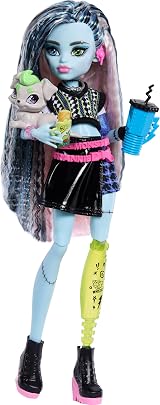 Monster High Frankie Stein Doll with Pet Dog Watzie Accessories view 3