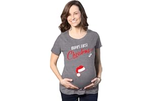 Crazy Dog Tshirts Maternity Bumps First Christmas Ornament New Baby T Shirt Pregnancy Tee for Mom