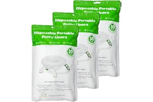 VIVISUYOU 90 Disposable Potty Bags Liners Compatible with OXO Tot 2-in-1 Go Potty, Refill Bags for Toddler Toilet, Universal Training Bags Fit Most Potty Chairs, Seats, Portable Travel Toilet