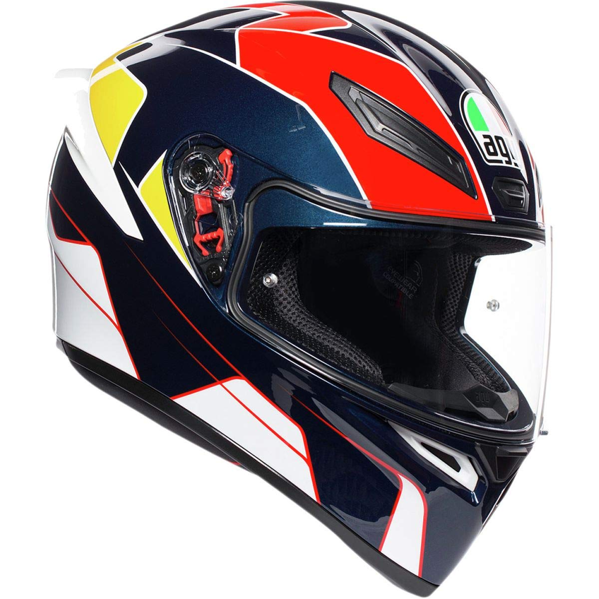 full face motorcycle helmets blue ILM Street Bike Helmet with Enlarged Air Vents, Free Replacement Visor for Men Women DOT Approved Model ST-06 (Blue, Small) : Automotive Hand Washable Interior Louis Vuitton Christopher Backpack fall-blowout-2025 Size:54-55 (XS)