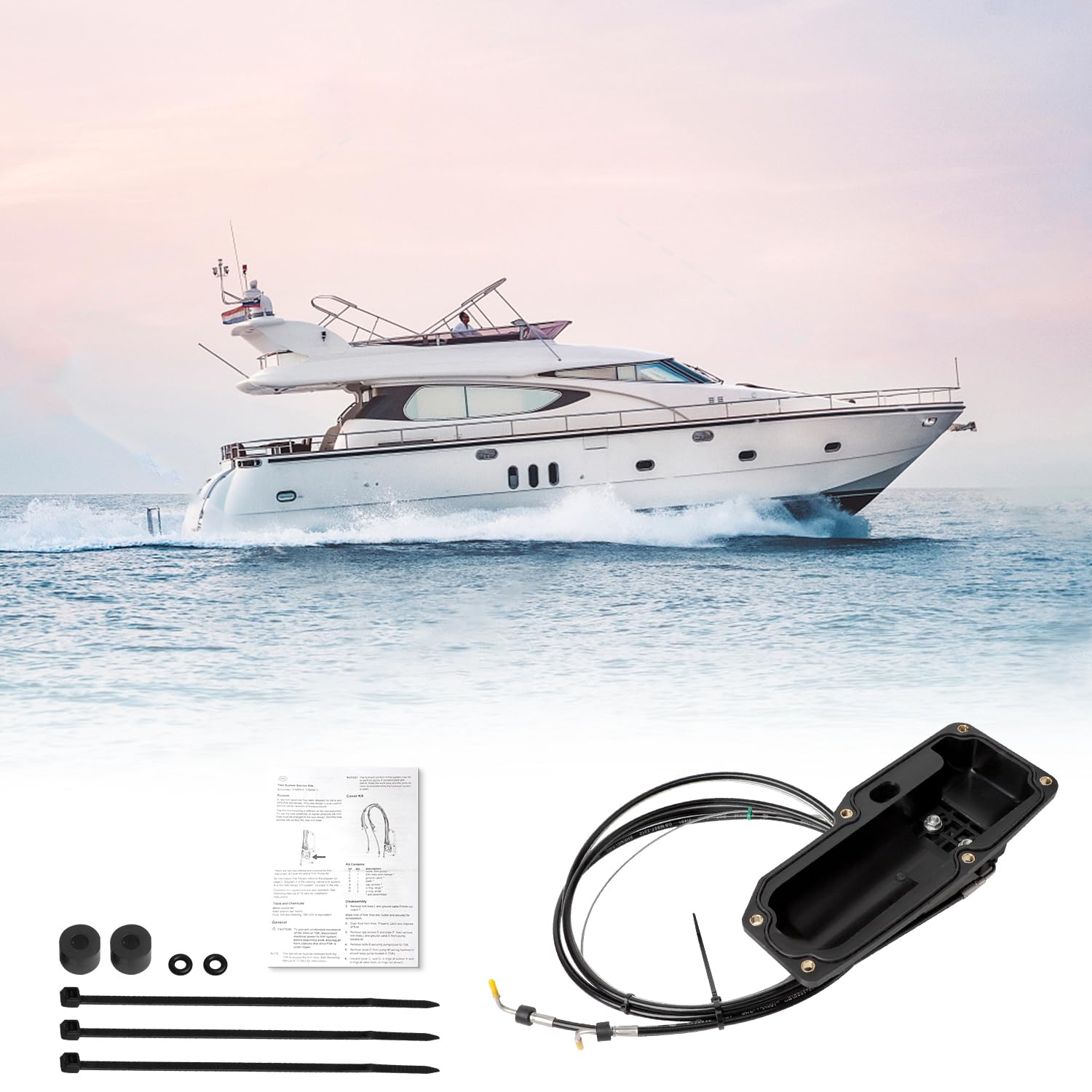 Photo 1 of B.ZSSY 21573835 Trim & Tilt Pump Cover Kit Compatible with Volvo Penta SX-A,DPS-A,Replace 21945911